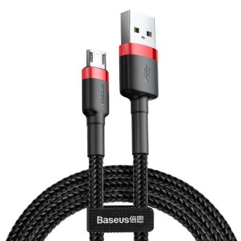 Micro USB Cable Baseus Cafule 1.5A 2m Red/Black
