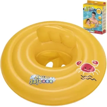 Bestway Swim Ring for Babies, Yellow, 69 cm