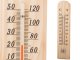 Wooden house thermometer large indoor outdoor