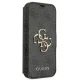 Guess 4G Big Metal Logo Wallet Case for iPhone 13 Pro Max, Gray