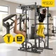 Smith Machine Training Rack 4FIZJO CrossELITE with Cable Pulleys