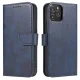 Magnet Case Folio Book Cover for Samsung Galaxy A73 with Stand, Blue