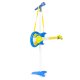 Kids Electric Guitar Set with Microphone Stand and MP3 Input, Blue