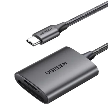 Ugreen CM401 USB-C SD/TF Memory Card Reader, Gray