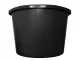 Round Plastic Heavy Duty Container 65L, Black
