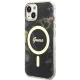 Guess iPhone 14 Case IML Golden Marble MagSafe, Black