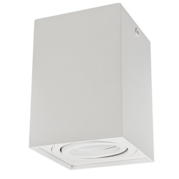 Maclean MCE426 W Surface Mounted Spotlight, GU10, Square, White