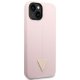 Guess Silicone Triangle Case for iPhone 14 Plus - Violet