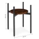 Industrial Plant Stand Metal Flower Pot Holder Shelf by ModernHome
