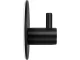 Round Self-Adhesive Wall Hook for Towels, Black Steel
