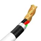 Micro USB Cable Set Baseus Simple Wisdom 2.1A 1.5m White 2-Pack