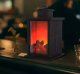 Set of 12 LED Fireplace Lanterns with Realistic Flame Effect