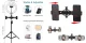 LED Ring Lamp 26cm With Tripod Stand Up to 1.1m and 3 Phone Clamps, USB