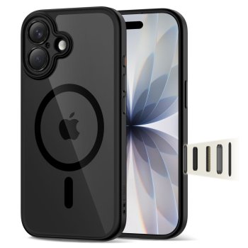 Tech-Protect Magpeak Magsafe CC Phone Case Cover iPhone 17 - Clear Black