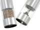 Electric Salt and Pepper Grinder with LED, 17 cm, Silver