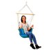 Brazilian Hanging Garden Chihee Swing Hammock Chair, Blue-White