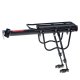 L-BRNO Universal Bicycle Rear Aluminum Trunk Bike Rack, Black
