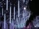 Meteor Shower LED Lights 50cm 8 Tubes IP44 Waterproof, Cool White