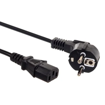 Maclean MCTV-692 Power Cable, 3-Pin, EU Plug, 3m