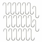Stainless Steel Smoking Hooks 15-Pack, 14.5 cm