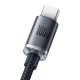 Baseus Crystal Shine USB Type C Data Charging Cable 100W, 2m, Black