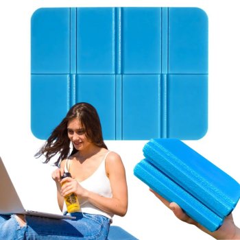 Folding Foam Sitting Mat for Camping, Hiking and Backpacking, Blue