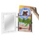 Kruzzel A4 Openable Art Frame for Kids Drawings, White