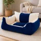 Soft Pet Bed for Dogs and Cats Size L (75x56x25 cm), with Waterproof Bottom