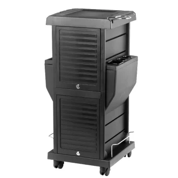 Gabbiano 100C Hairdressing Trolley Black