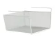 Under Shelf Hanging Metal Basket Organizer, White