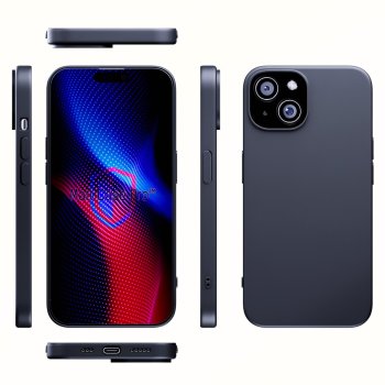3mk Matt Case Pro for Apple iPhone 15, Matte Black
