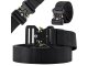 Tactical Belt with Quick Release Buckle, 130 cm, Black