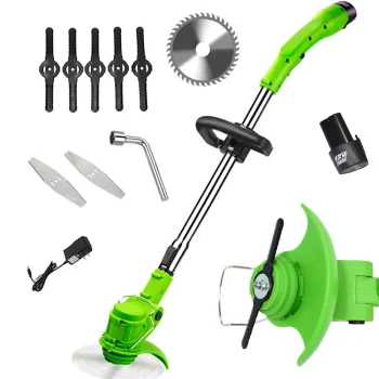Cordless Grass Trimmer Set 12V 800W with Battery & Blades