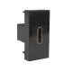 Maclean MCE720B Single HDMI Wall Socket Module, Black