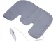 Electric Heating Pad / Cushion with Remote Control, 70W, 58x44cm, Grey