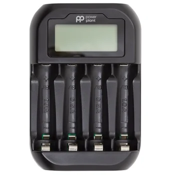 4-Channel Battery Charger with LCD Display for AA and AAA