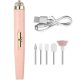 Electric Nail Drill 5 in 1 Kit for Manicure and Pedicure, Portable E-File, Pink