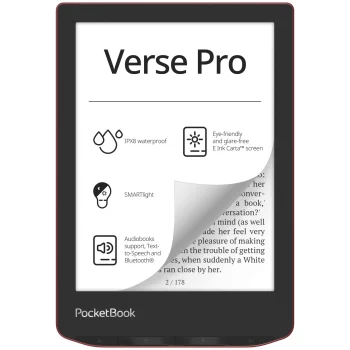 PocketBook Verse Pro eBook Reader, Passion Red