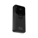 Wozinsky WFC-15B 20000mAh 22.5W PD 20W Power Bank with Built-in Lightning & USB-C Cables - Black
