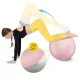 Gimnastikos kamuolys 4FIZJO Reh Ball 65 cm su pompa, rožinis