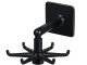 Rotating Kitchen and Bathroom Hanger with 6 Hooks, Black