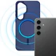 3mk Smoke MagCase for Samsung Galaxy S25 - Blue-Translucent