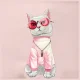 Nimmy Crossbody Glasses Cool Cat Shoulder Bag, 41 x 10 x 17.5 cm, Pink
