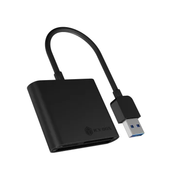 Icy Box IB-CR301-U3 USB 3.0 Memory Card Reader, Black