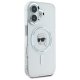 Karl Lagerfeld iPhone 16 Plus Case IML Metal Karl Head MagSafe, White