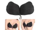 Strapless Self-Adhesive Push-Up Bra, Size A, Black