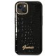 Guess Croco Collection Case for iPhone 14 Plus - Black