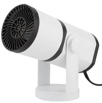 12V Portable Electric Car Heater Fan 150W Defroster, white