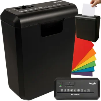 Izoxis 00026136 Document Shredder 10L, Black