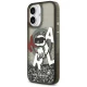Karl Lagerfeld Liquid Glitter Choupette MagSafe Case for iPhone 17, Black